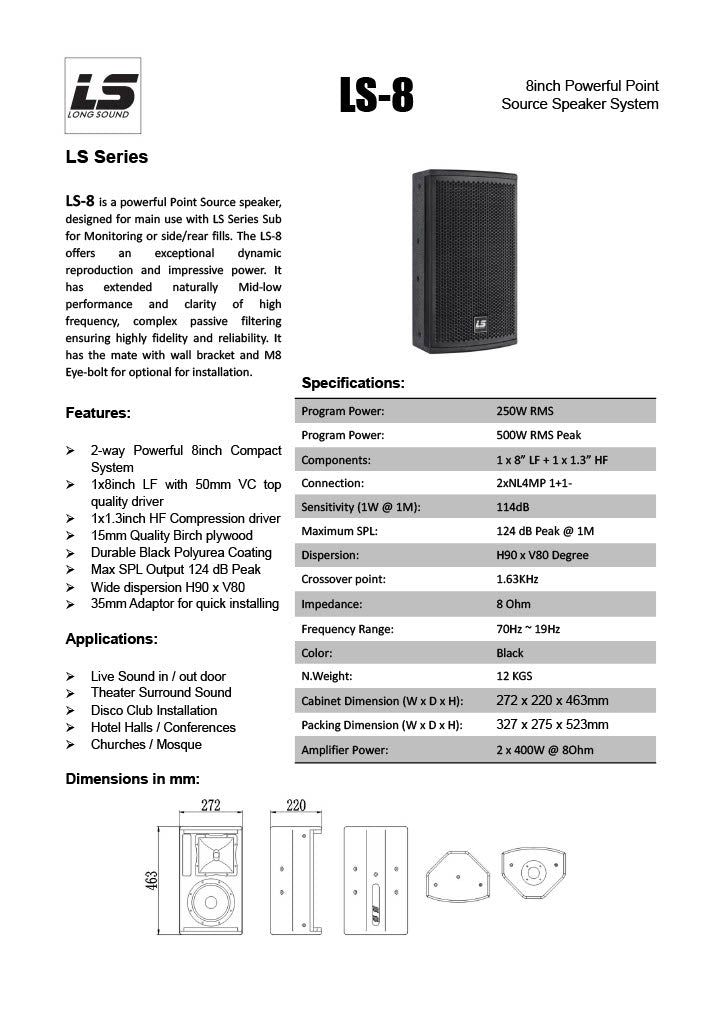LS-8 satellite LONG-SOUND