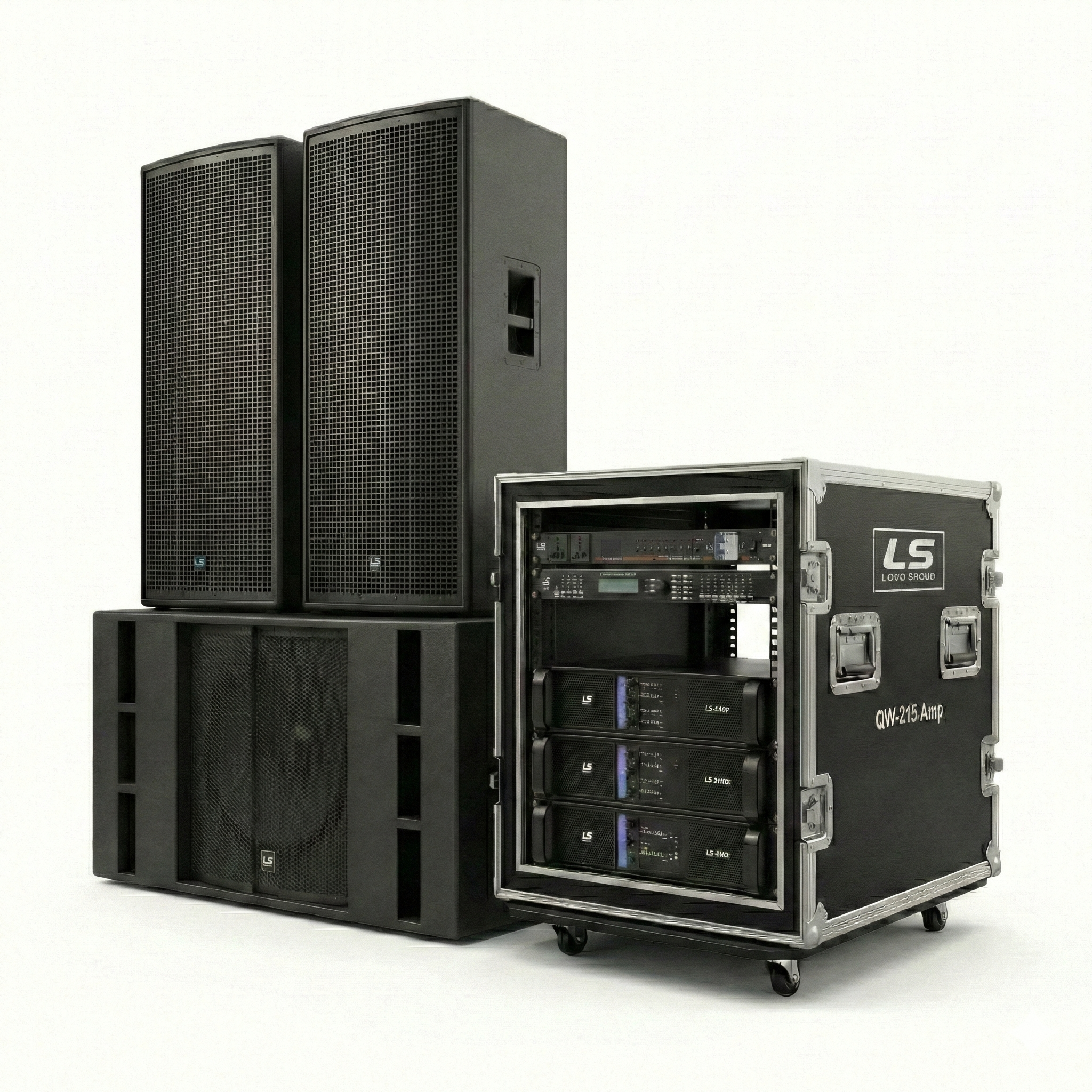 QW-215 - Système d'Enceinte Passive Puissante Double 15"